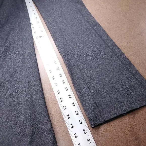 Prana Yoga Pants Women S Charcoal Gray Heather Wide Leg Flare Athleisure Casual - Picture 8 of 12
